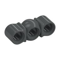 Technic Beam 1 × 3 with Ball Joint in Middle Dark Bluish Gray