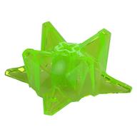 Large Figure Weapon Spiked Ball, Half Trans-Bright Green