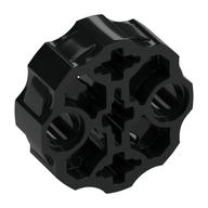 Large Figure Weapon, Barrel with 2 Pin Holes and 3 Axle Holes Schwarz