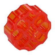 Large Figure Weapon, Barrel with 2 Pin Holes and 3 Axle Holes Trans-Neon Orange