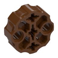 Large Figure Weapon, Barrel with 2 Pin Holes and 3 Axle Holes Reddish Brown