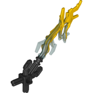 Large Figure Weapon Lightning, with Marbled Blue and Yellow Pattern Perltitan