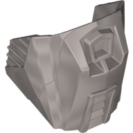 Large Figure Limb Cover, Armor, Knee / Shoulder Flat Silver