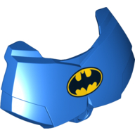 Large Figure Chest Cover, Armour Small with Batman Logo Print Blau