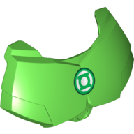 Large Figure Chest Cover, Armour Small with Green Lantern Logo Print Hellgrün