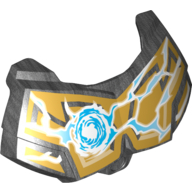 Large Figure Chest Cover, Armour Small with Chi and Gold (Lion) Print Pearl Titanium