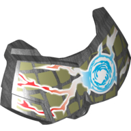 Large Figure Chest Cover, Armour Small with Chi and Olive Green (Crocodile) Print Perltitan