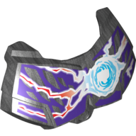 Large Figure Chest Cover, Armour Small with Chi and Dark Purple [Raven] Print Pearl Titanium