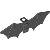 Minifig Neckwear Wings Batman [Solid Studs] Black