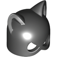 Mask with Cat Ears [Type 2] (Catwoman) Schwarz