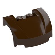 Vehicle Body, Wheel Arch / Mudguard 3 × 4 × 1 2/3 Low Profile, Curved Front Dark Brown