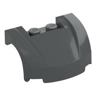 Vehicle Body, Wheel Arch / Mudguard 3 × 4 × 1 2/3 Low Profile, Curved Front Dark Bluish Gray