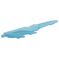 Weapon Sword with Jagged Edges, Axle Transparent-Hellblau