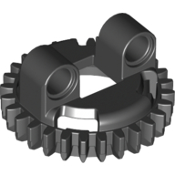 Technic Turntable Small Base, 28 Tooth Schwarz