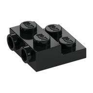 Plate Special 2 × 2 × 2/3 with Two Studs On Side and Two Raised [Solid Anti-stud] Schwarz