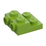Plate Special 2 × 2 × 2/3 with Two Studs On Side and Two Raised [Solid Anti-stud] Lime