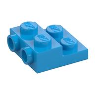Plate Special 2 × 2 × 2/3 with Two Studs On Side and Two Raised [Solid Anti-stud] Dunkelazur