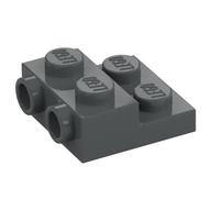 Plate Special 2 × 2 × 2/3 with Two Studs On Side and Two Raised [Solid Anti-stud] Dark Bluish Gray