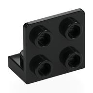 Bracket 1 × 2 - 2 × 2 Inverted Black