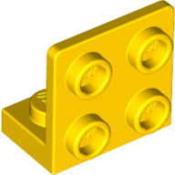 Bracket 1 × 2 - 2 × 2 Inverted Yellow