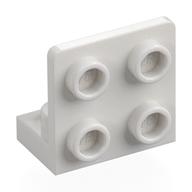 Bracket 1 × 2 - 2 × 2 Inverted White
