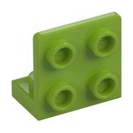 Bracket 1 × 2 - 2 × 2 Inverted Lime