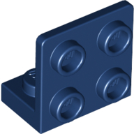 Bracket 1 × 2 - 2 × 2 Inverted Dark Blue