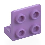 Bracket 1 × 2 - 2 × 2 Inverted Medium Lavender