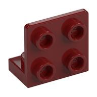 Bracket 1 × 2 - 2 × 2 Inverted Dark Red