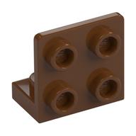 Bracket 1 × 2 - 2 × 2 Inverted Reddish Brown
