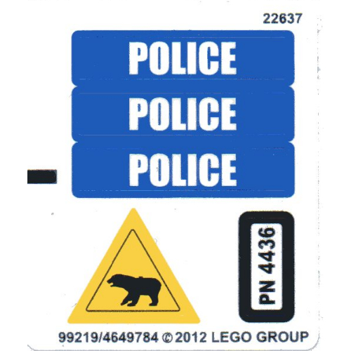 Sticker Sheet for Set 4436-1 [No Color/Any Color]