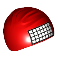 Hat / Swimming Cap with White Calendar Grid Print Rot