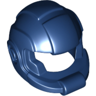 Helmet Space with Open Visor Dark Blue