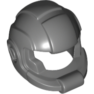 Helmet Space with Open Visor Dunkelblaugrau