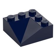 Brick Sloped 33° 3 × 3 Double Concave Dark Blue