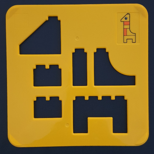 Duplo Playmat, Sorting Template - Giraffe Gelb