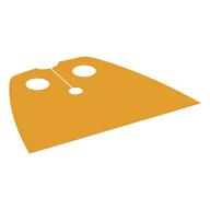 Neckwear Cape, Standard, Very Short [Traditional Starched Fabric] Gelb