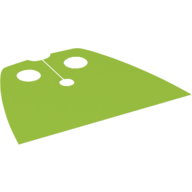 Neckwear Cape, Standard, Very Short [Traditional Starched Fabric] Lime