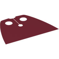 Neckwear Cape, Standard, Very Short [Traditional Starched Fabric] Dunkelrot