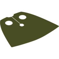 Neckwear Cape, Standard, Very Short [Traditional Starched Fabric] Olive Green