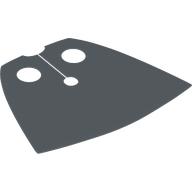 Neckwear Cape, Standard, Very Short [Traditional Starched Fabric] Sandblau