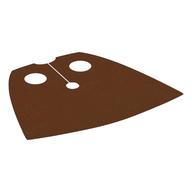 Neckwear Cape, Standard, Very Short [Traditional Starched Fabric] Reddish Brown