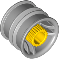 Duplo Toolo Wheel with Action Wheeler Screw Short Light Bluish Gray