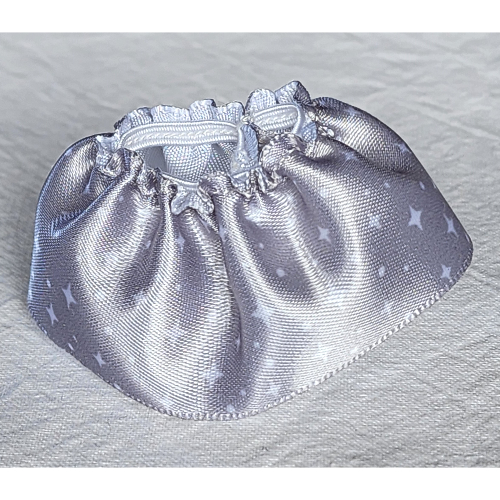 Duplo Skirt with White Stars print Hellblaugrau