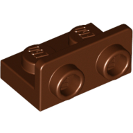 Bracket 1 × 2 - 1 × 2 Inverted Reddish Brown