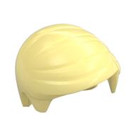 Hair Smooth Combed Sideways Bright Light Yellow