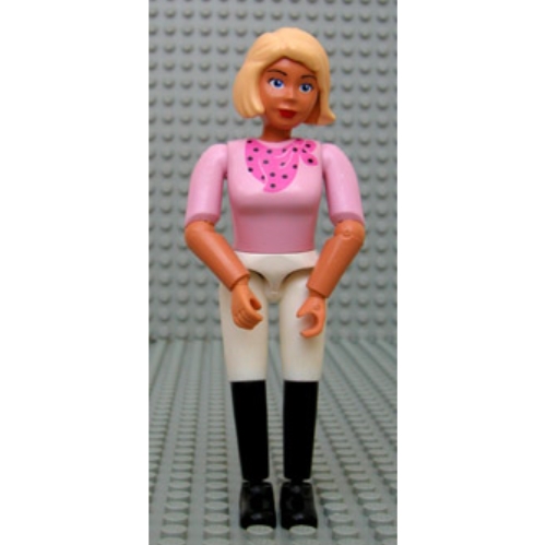 Belville Figure Articulated Elbows, Female, Light Yellow Hair, White Shorts, Black Boots Style, Pink Shirt with Dark Pink Scarf Print [Keine Farbe/Beliebige Farbe]