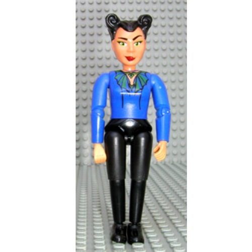 Belville Figure Articulated Elbows, Female, Black Hair, Purple Top (Queen) Violet