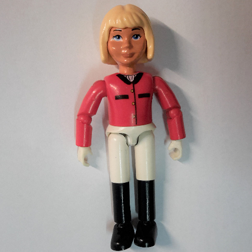 Belville Figure Articulated Elbows, Child, Female, Light Yellow Hair, White Shorts, Red Shirt [No Color/Any Color]