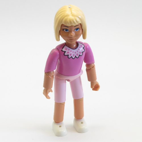 Belville Figure Articulated Elbows, Child, Female, Light Yellow Hair, Pink Shorts, Dark Pink Shirt with Collar Print [Keine Farbe/Beliebige Farbe]